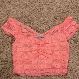 lace crop top